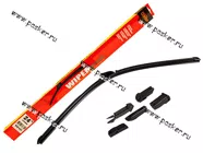 Щетки стеклоочистителя 60см универсальная Garde всесезонная бескаркасная WBF600 6 адаптеров|Код 50530