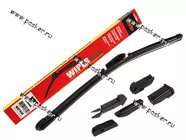 Щетки стеклоочистителя 43см универсальная Garde всесезонная бескаркасная WBF430 6 адаптеров|Код 50532