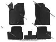 Коврики 1118 Калина, Калина 2, Granta/FL термоэластопласт LECAR|Код 51088