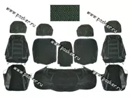 Чехлы 2110,70 Priora велюр/кожзам|Код 5110