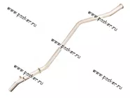 Труба выпускная Газель-2705 Евро-3 ФОБОС 30600|Код 51588