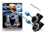 Лампа галоген 12V H27 PGJ13 Xenite Super White +30% яркости 881 2шт|Код 51609
