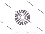 Щетка для УШМ 100мм посадка 22,2 мм Плоская крученая проволока 0,5мм Matrix 74630|Код 52330