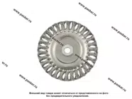 Щетка для УШМ 150мм М14 плоская крученая проволока 0,35мм Matrix 74635|Код 52530