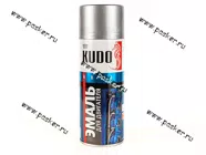 Краска для двигателя Серебряная KUDO KU-5132 520мл аэрозольная|Код 53576