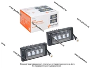 Фара светодиодная прямоугольная 63W 12/24V AIRLINE регулируемая световая граница 2шт ALED070|Код 56820
