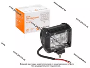 Фара светодиодная прямоугольная 18W 12/24V AIRLINE 6LED 5D линза рабочий свет ALED043|Код 56875