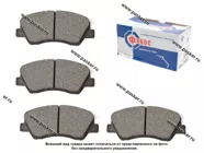 Колодки тормозные Hyundai Solaris Kia Rio 11 передние ФОБОС F1653L|Код 57567