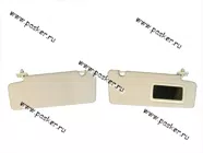 Козырьки солнцезащитные 2170 Priora жесткие с зеркалом Мобил|Код 58320