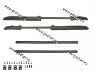 Багажник 1117 Калина рейлинги продольные на крышу + 2 поперечины черные|Код 58903