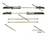Багажник 1117 Калина рейлинги продольные на крышу + 2 поперечины серебро|Код 58904