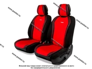 Накидки на сиденье DESIGNO DES-600 BK/RD алькантара эко-кожа черный/красный|Код 59121
