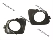 Облицовка бампера переднего 1118 Калина рамки под п/фары Кинельагропласт|Код 59676