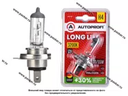 Лампа галоген 12V H4 60/55W P43T AUTOPROFI LONG LIFE +30% LNG-H4|Код 59713