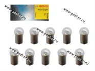 Лампа 12V10W BA15s BOSCH 203 [упаковка 10 шт.]|Код 60189