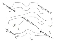 Тормозные трубки 2121 без магистральной 9шт 2121-3506000|Код 6045
