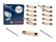 Лампа 12V10W SV8.5-8 35мм BOSCH 228|Код 60772