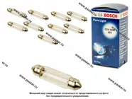 Лампа 12V10W SV8.5-8 41мм BOSCH 210 [упаковка 10 шт.]|Код 60773