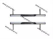 Порог-подножка дополнительный 2121-213, 21214 труба с простопью|Код 61869