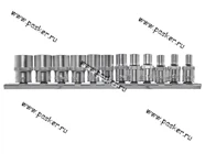 Головки торцевые 1/4 12 предметов 4-13 KRAFT 700314|Код 63104