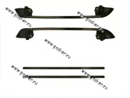 Багажник 2121-214 4х4 рейлинги продольные на крышу + 2 поперечины черные|Код 63395