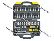 Инструмент KRAFT  46 предметов 1/4 кейс пластик KT 700618|Код 63702