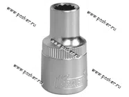 Головка торцевая  8 1/2 короткая 12-гранная KRAFT KT 700341|Код 63703