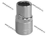 Головка торцевая 13 1/2 короткая 12-гранная KRAFT KT 700346|Код 63708