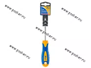 Отвертка крестовая 1* 38 противоскользящая рукоятка KRAFT 700425|Код 63729