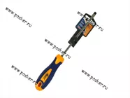 Отвертка шлицевая 6*150 противоскользящая рукоятка KRAFT 700414|Код 63744