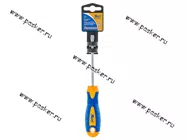 Отвертка шлицевая 8*150 противоскользящая рукоятка KRAFT 700415|Код 63747