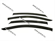 Дефлектор боковых окон Voron Glass Hyundai Solaris 2011-2016 седан накладной 4шт|Код 64187