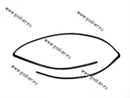 Уплотнитель лобового стекла 2110 с 2007 г|Код 64215