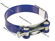 Хомут COMFORT 86-91 силовой одноболтовый синий|Код 64605