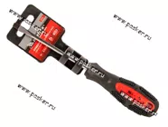 Отвертка шлицевая 6*100 противоскользящая рукоятка MATRIX 12220|Код 64657