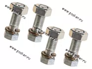 Болт карданный ГАЗ-3110 3302 2217 УАЗ с гайкой и гровером удлиненный комплект 4шт 2217-2200800-01|Код 65325