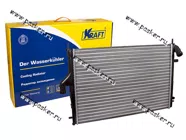 Радиатор Renault Logan LADA Largus KRAFT алюминиевый с А/С с 08г боковой крепеж 104045|Код 65399