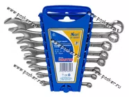 Ключи комбинированные  8 предметов 9-19 KRAFT Master 700761|Код 65463