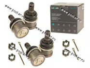 Шарнир рулевой Газель Соболь гайка и пыльник LECAR (4 шт.)|Код 67017