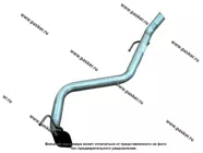 Труба выпускная Great Wall HOVER ФОБОС зад часть сталь DX52/53 алюмокремниевая AS120 24236|Код 67313