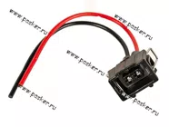 Разъем гнездовой 2-х полосный с проводами и металлической скобой  VW Audi Skoda Nord YADA|Код 67940