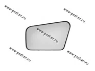 Зеркальный эл-т 2108-099 левый с рамкой|Код 6814