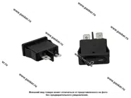 ВК универсальный двухпозиционный Nord YADA черный узкий 250V 6А Mini 2 контактный|Код 68190