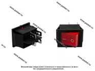 ВК универсальный двухпозиционный Nord Yada красная с индикатором с подсветкой 250V 16А 4 контактный|Код 68204