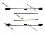 Багажник LADA Largus рейлинги продольные на крышу + 2 поперечины серебро|Код 6916