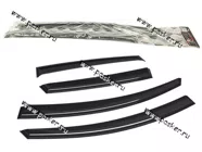 Дефлектор боковых окон Voron Glass LADA Vesta/SW/SW Cross 2015 накладной 4шт|Код 69329