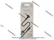 АУДИО Кабель AUX 3,5 Jack угловой 2м BOROFONE BL10 черный|Код 69494