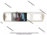 Рамка заднего номерного знака Премиум подсветка боковая белая АВ-ПР02-б|Код 69496