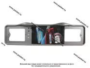 Рамка заднего номерного знака Премиум подсветка верхняя серая АВ-ПР01-с|Код 69505
