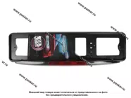 Рамка заднего номерного знака Премиум подсветка со стоп-сигналом черная АВ-ПР05-ч|Код 69507